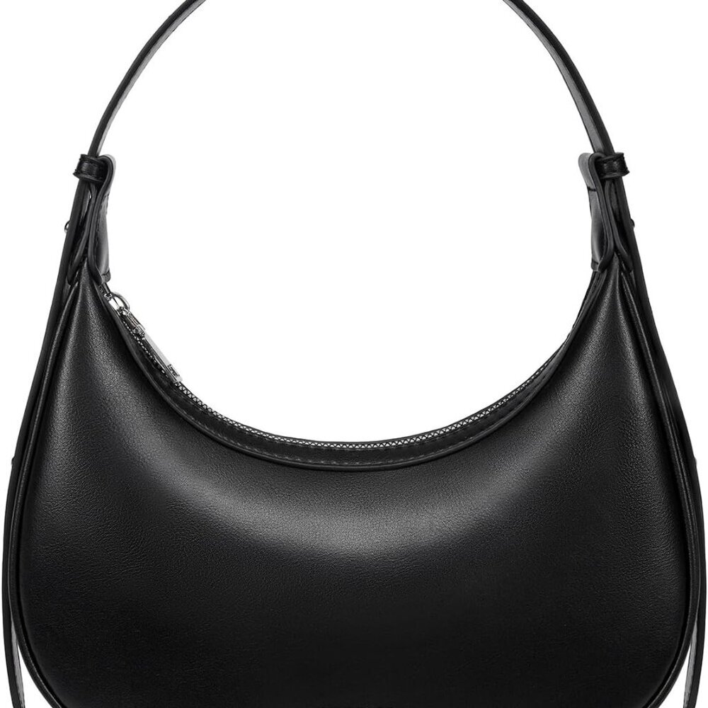Shoulder Bag for Women RFID Vegan Leather Crescent Hobo Bag Clutch Underarm Purs